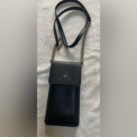 Kate Spade Phone Crossbody Bag Color: Black - Picture 1 of 10